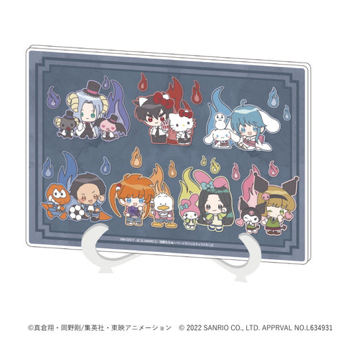 『地獄先生ぬ~べ~×サンリオキャラクターズ』アクリルアートボード(A5サイズ) 01/並列デザイン(ミニキャラ)